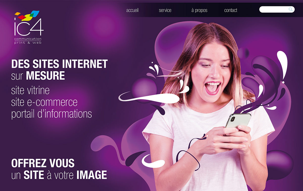 Sites internet  ic4 Communication Print & Web  Dieppe 76200